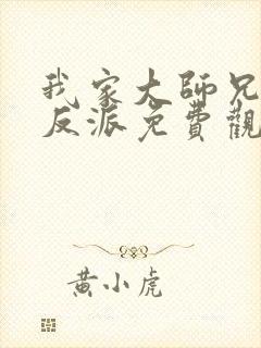 我家大师兄是个反派免费观看全集封面