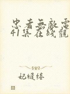 忠者无敌电视剧41集在线观看免费封面