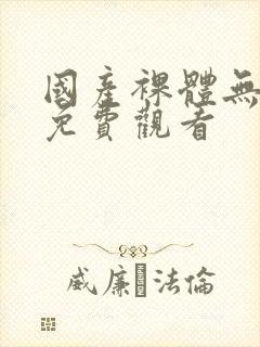 国产裸体无遮挡免费观看