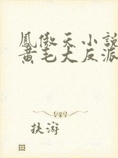 凤傲天小说里的黄毛大反派也想要幸福