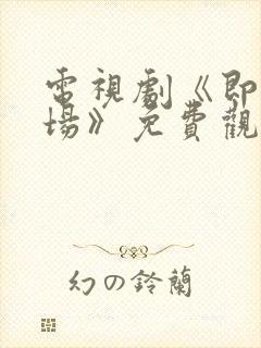 电视剧《即刻上场》免费观看全集