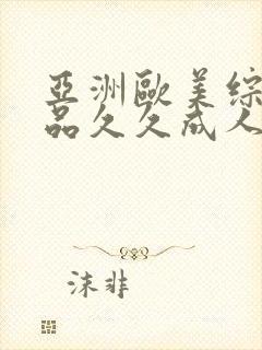 亚洲欧美综合精品久久成人网