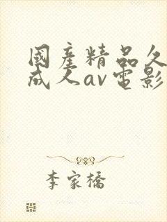 国产精品久久久成人av电影