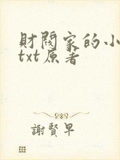 财阀家的小儿子txt原著