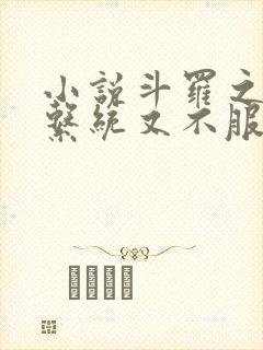 小说斗罗之我的系统又不服气了免费封面