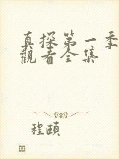 真探第一季免费观看全集