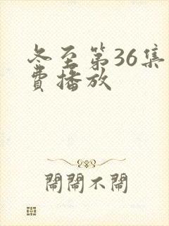 冬至第36集免费播放