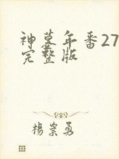 神墓年番27集完整版