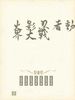 火影忍者动画忍界大战