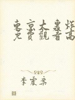 东京大轰炸电影免费观看高清