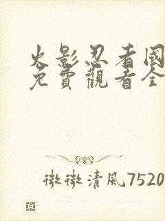 火影忍者国语版免费观看全集封面