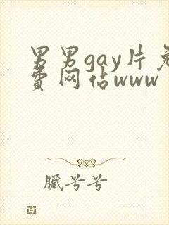 男男gay片免费网站www封面