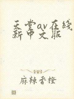 天堂av在线最新中文版