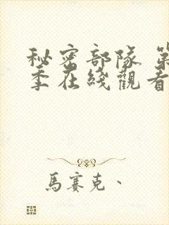 秘密部队 第3季在线观看全集免费播放