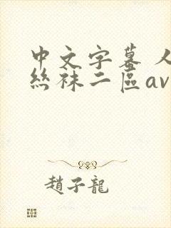 中文字幕 人妻丝袜二区av