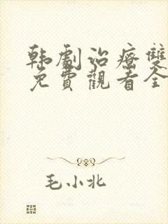韩剧治疗双男主免费观看全集高清封面