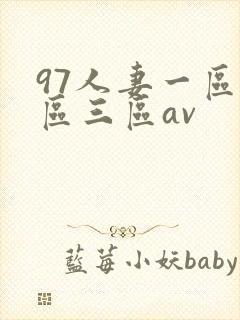 97人妻一区二区三区av