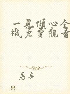一见倾心全集手机免费观看完整版封面