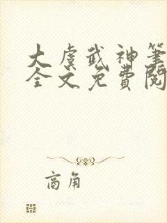 大虞武神笔趣阁全文免费阅读小说