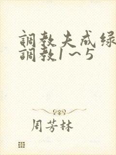 调教夫成绿奴黑调教1~5