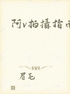 阿v拍摄指南