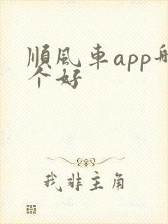顺风车app哪个好封面
