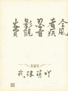 火影忍者全集免费观看疾风传