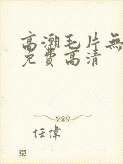 高潮毛片无遮挡免费高清封面