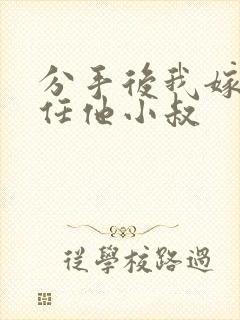 分手后我嫁给前任他小叔