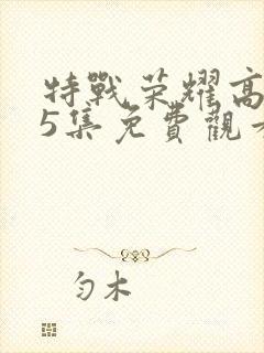 特战荣耀高清45集免费观看全集