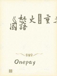 《怒火·重案》国语