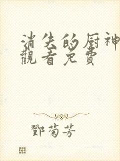 消失的厨神在线观看免费封面