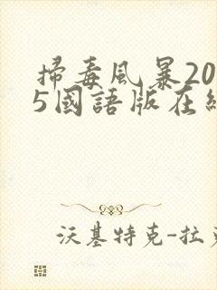 扫毒风暴2025国语版在线观看