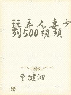 玩弄人妻少妇系列500视频