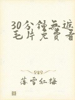 30分钟无遮挡毛片免费看封面
