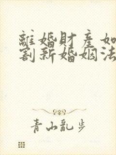 离婚财产如何分割新婚姻法2022年一方出轨