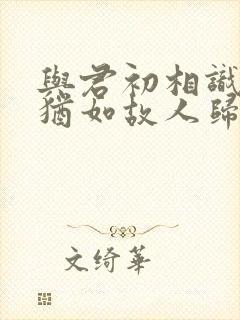 与君初相识, 犹如故人归