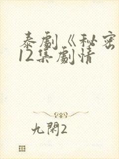 泰剧《秘密爱》12集剧情封面