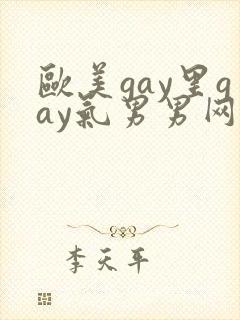 欧美gay里gay气男男网站
