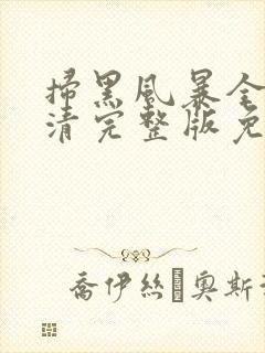扫黑风暴全集高清完整版免费观看