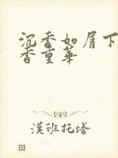 沉香如屑下部沉香重华封面