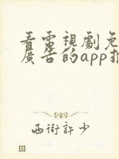 看电视剧免费无广告的app推荐