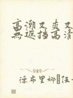 高潮又爽又黄又无遮挡高清