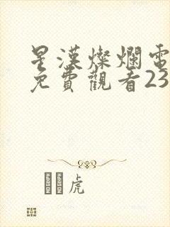 星汉灿烂电视剧免费观看23集