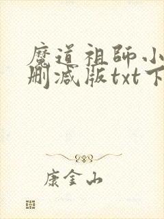 魔道祖师小说无删减版txt下载