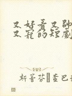 又好看又帅又甜又宠的短剧 现代总裁剧