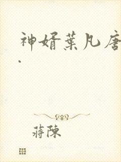神婿叶凡唐若雪.