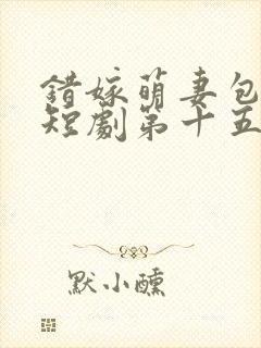 错嫁萌妻包甜的短剧第十五集