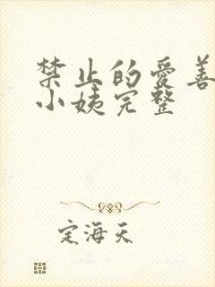 禁止的爱善良的小姨完整封面