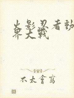 火影忍者动画忍界大战